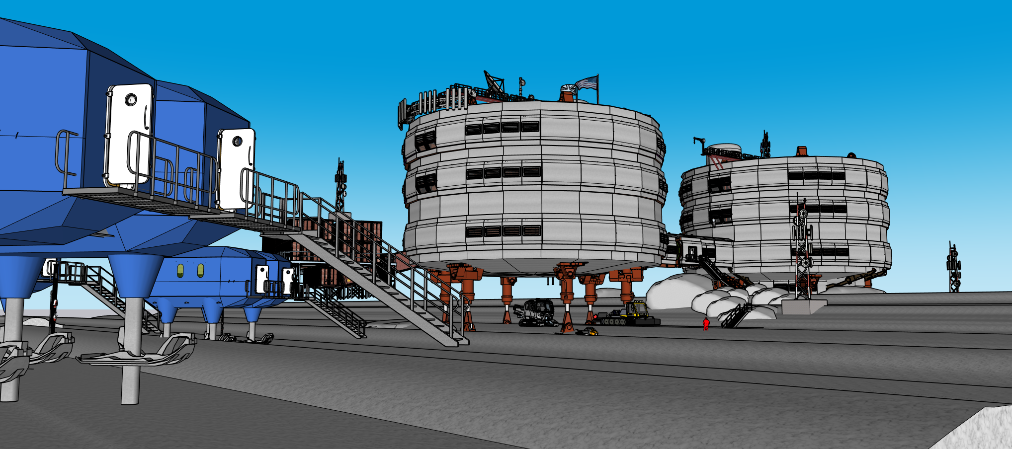 Station exterior variant