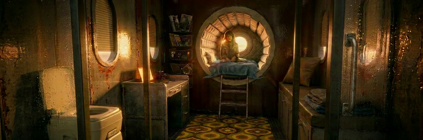 Sleeping pod colour study