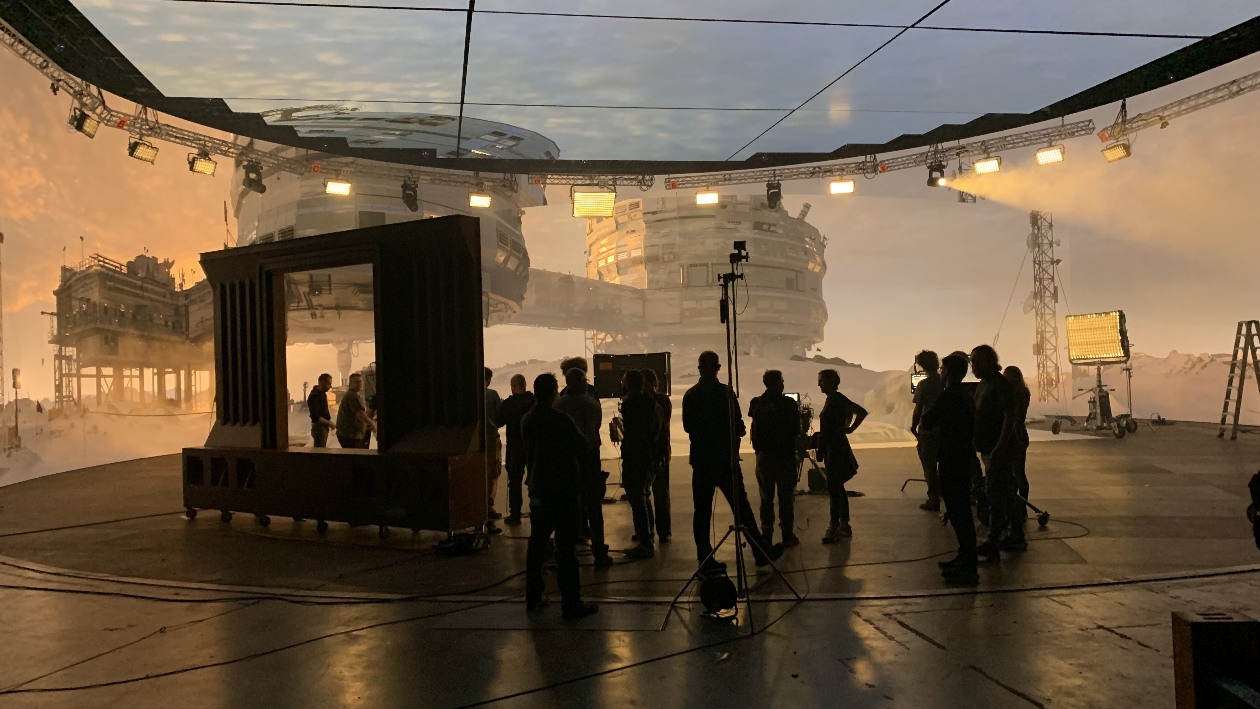 White Mars on set photo