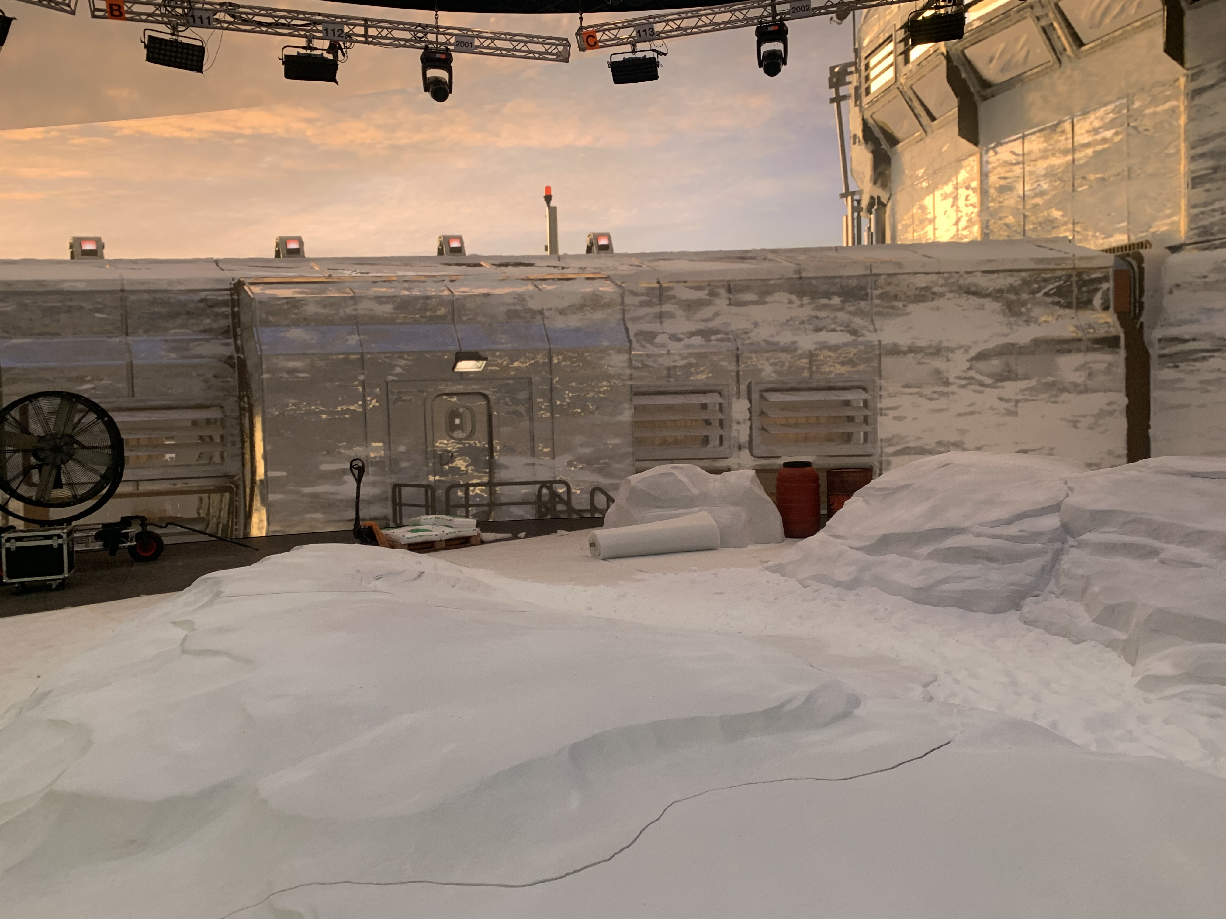 White Mars on set photo