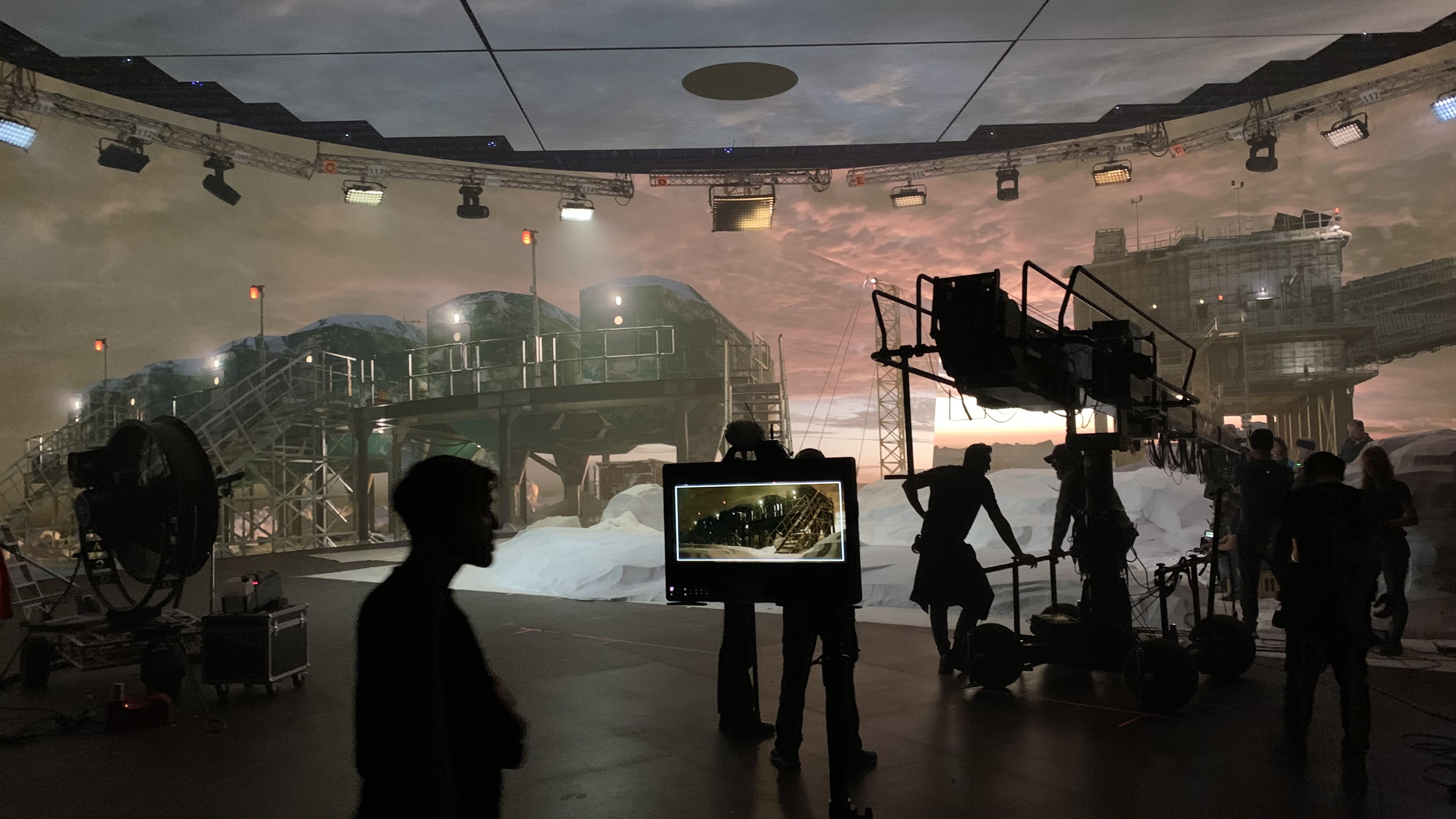 White Mars on set photo