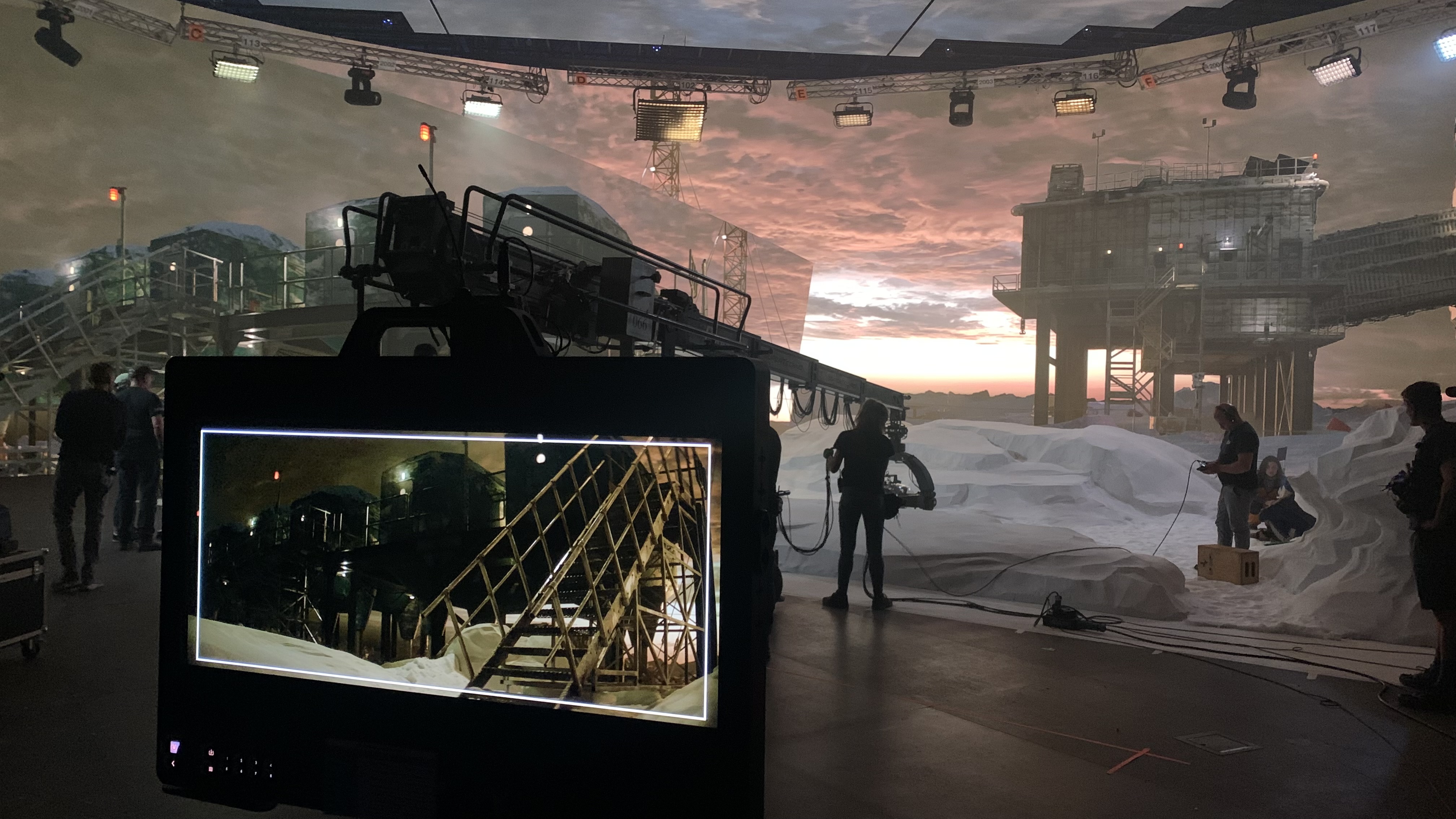 White Mars on set photo