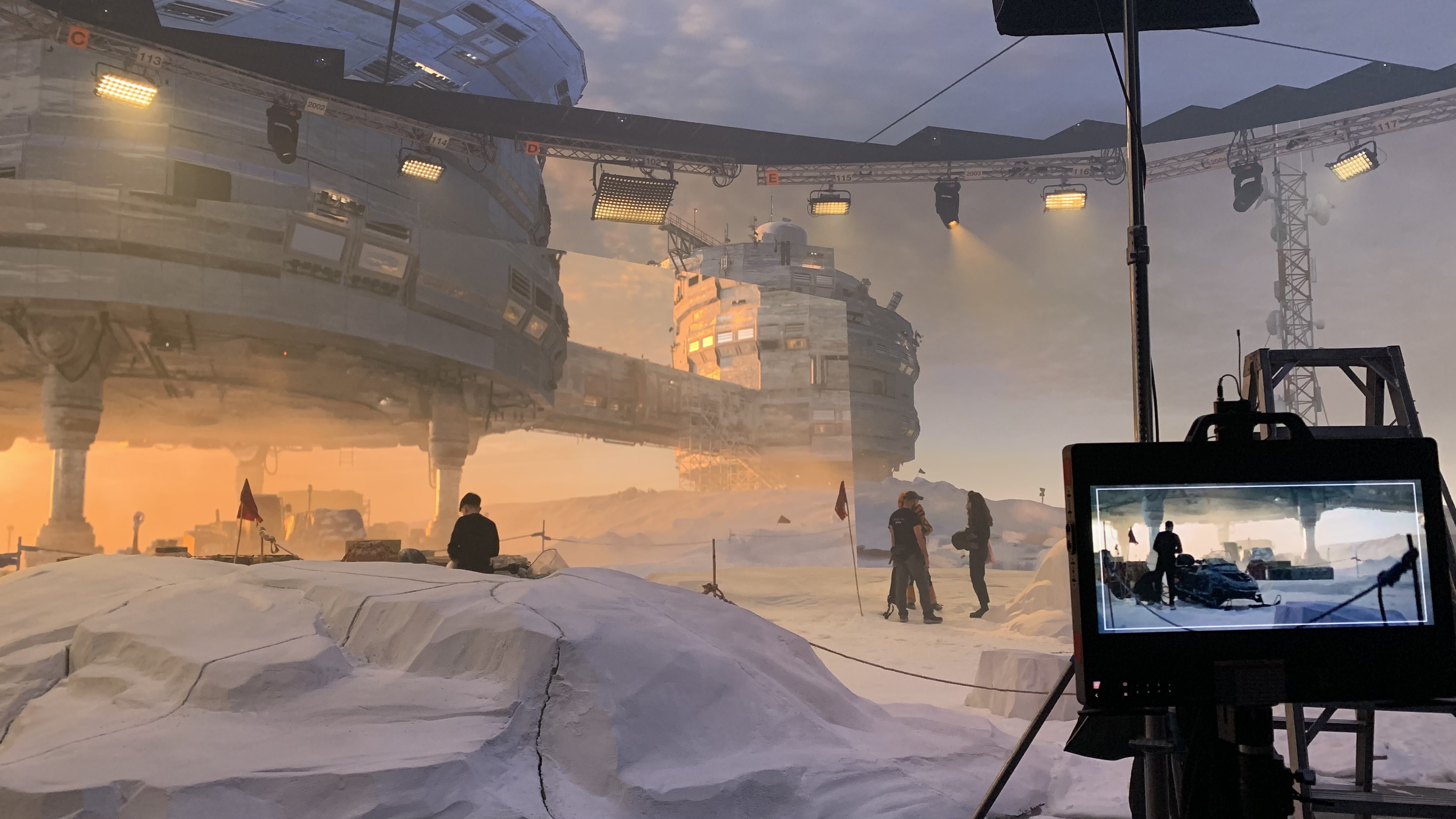 White Mars on set photo