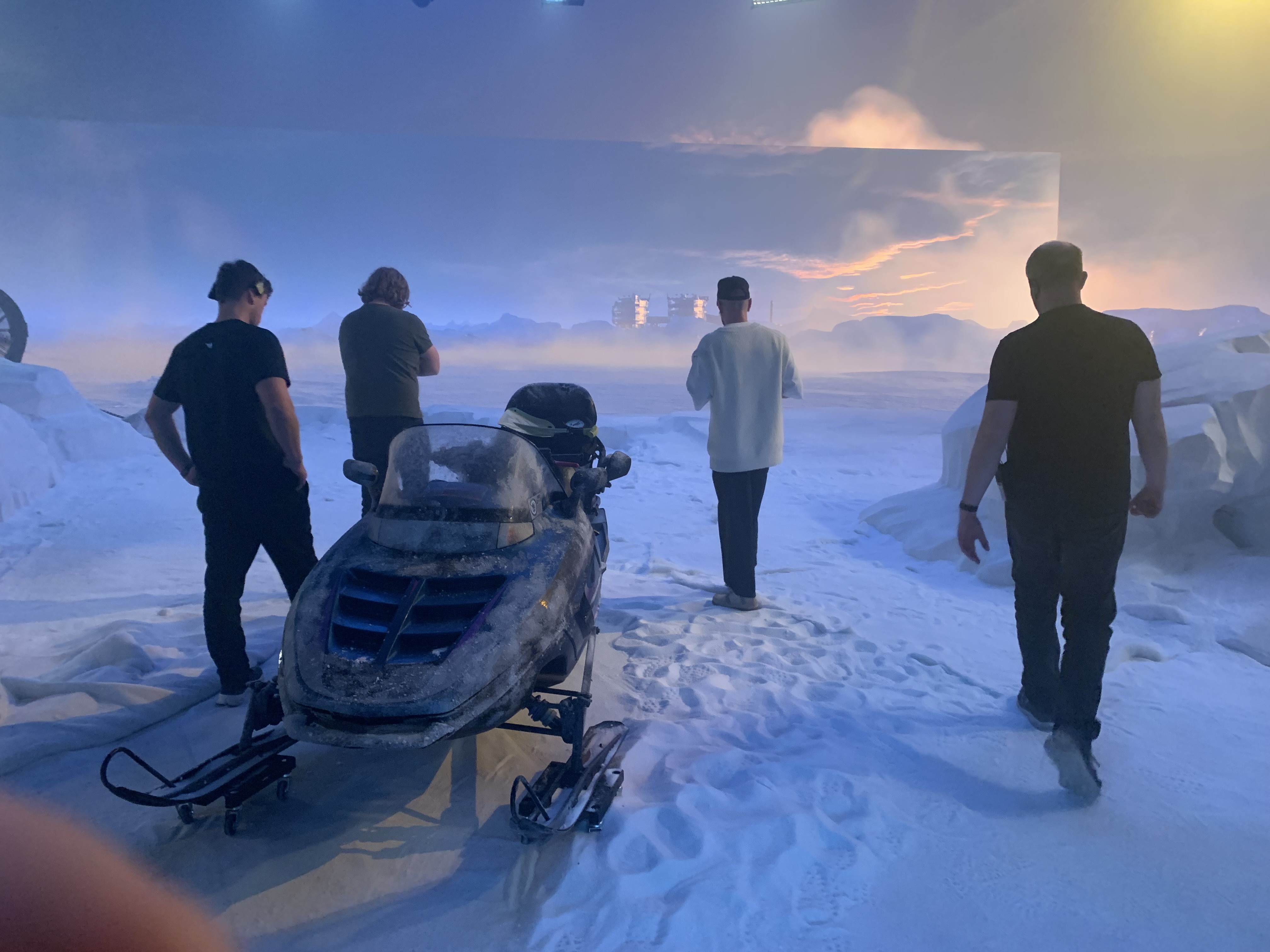 White Mars on set photo