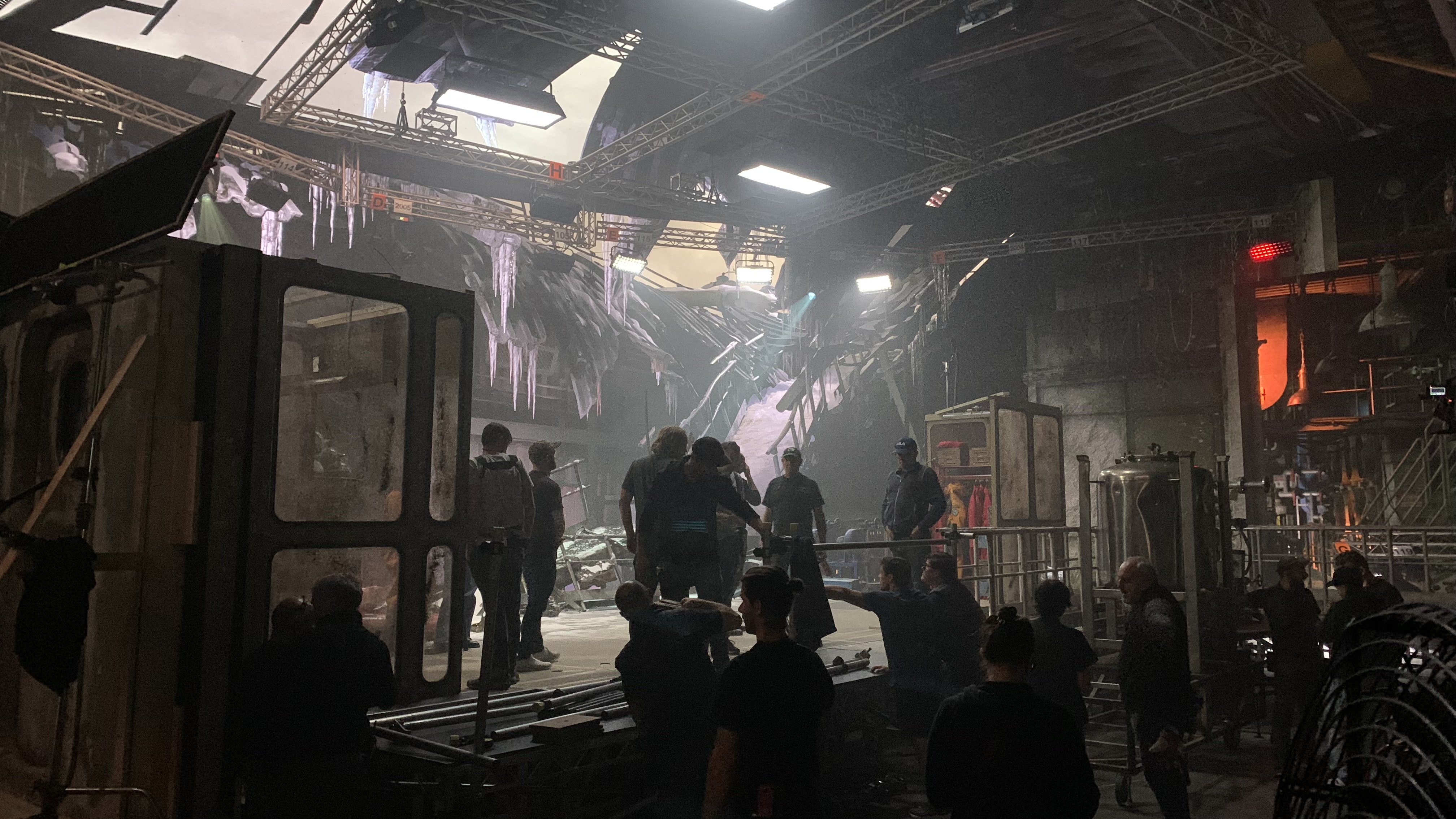 White Mars on set photo