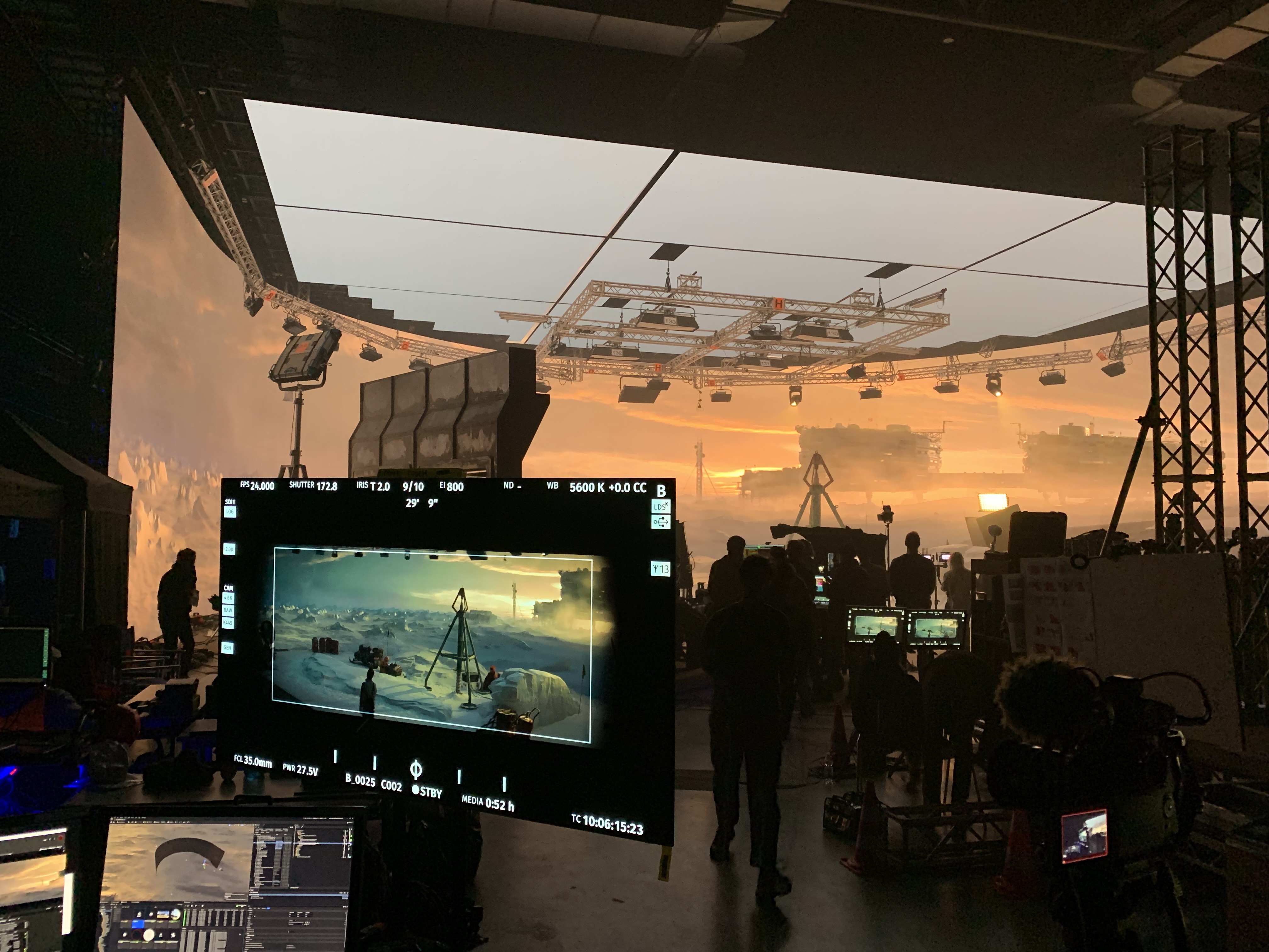 White Mars on set photo