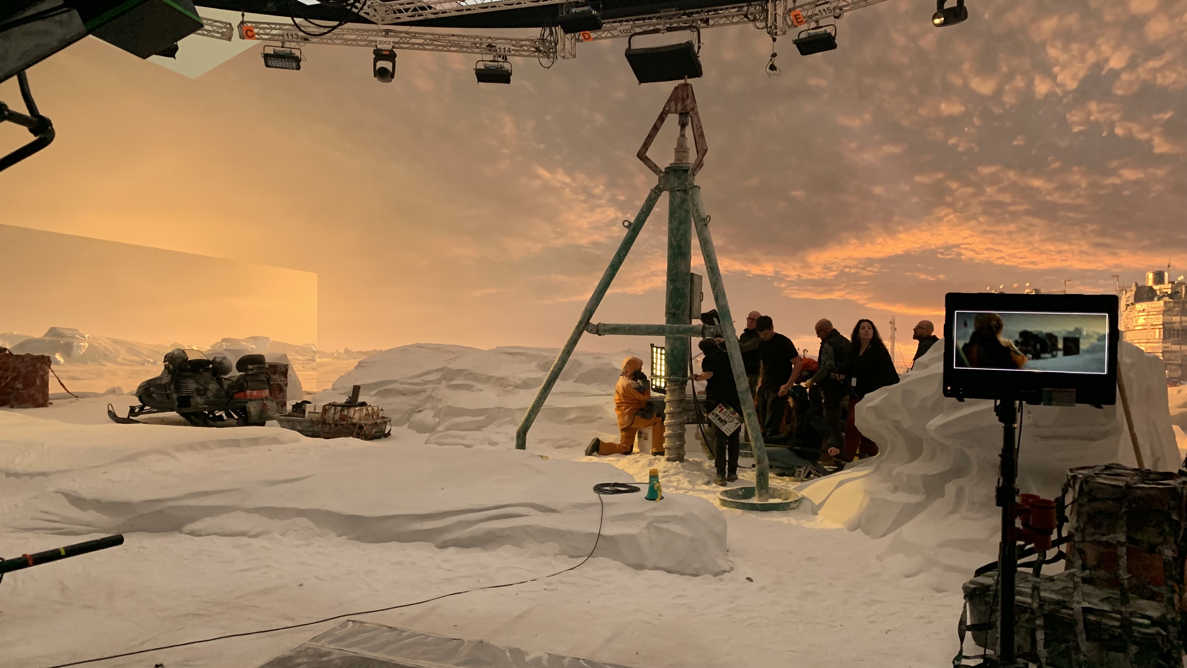 White Mars on set photo