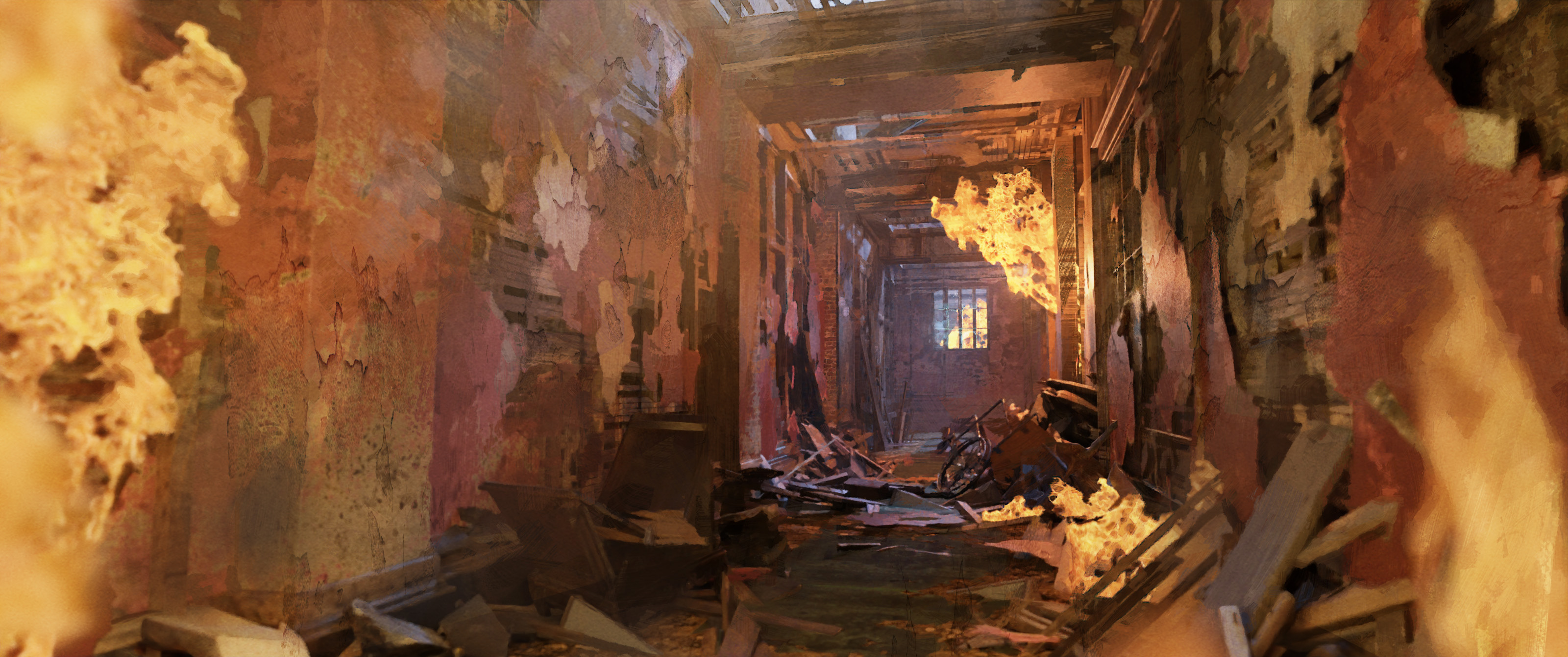 Upper corridor build