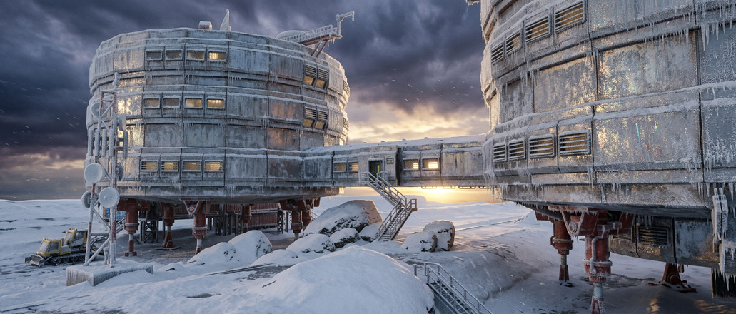 Station exterior twin modules concept